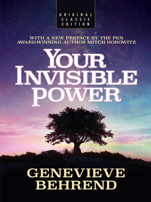 cover image of Your Invisible Power (Original Classic Edition)